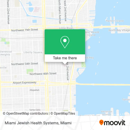 Miami Jewish Health Systems map