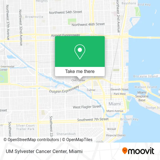 UM Sylvester Cancer Center map