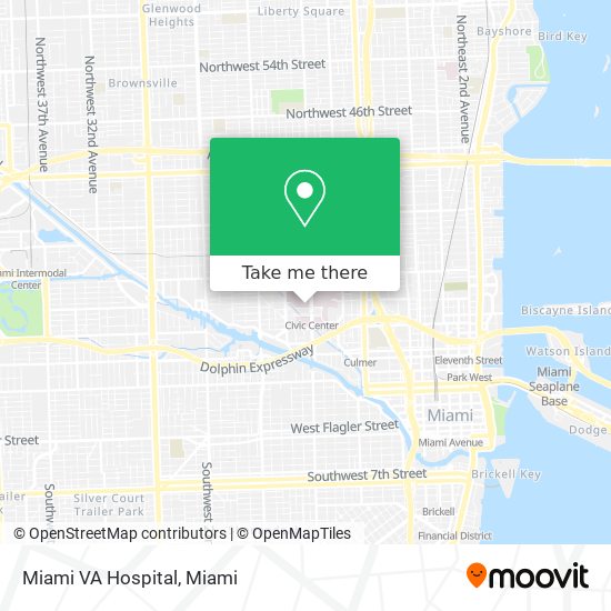 Miami VA Hospital map
