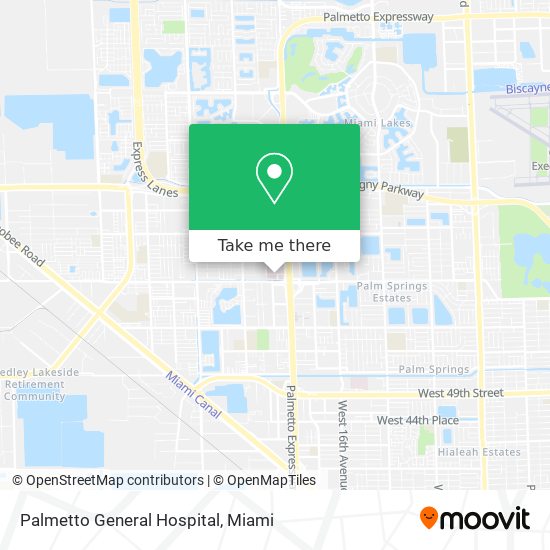 Palmetto General Hospital map