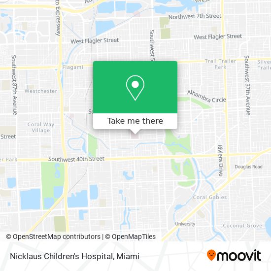 Mapa de Nicklaus Children's Hospital