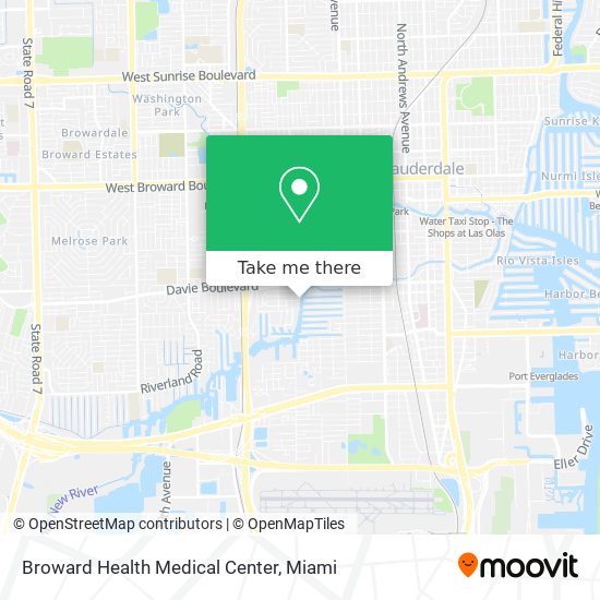Mapa de Broward Health Medical Center