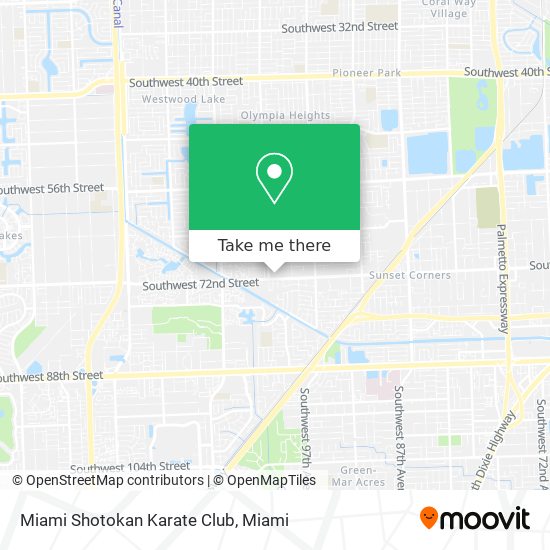 Mapa de Miami Shotokan Karate Club