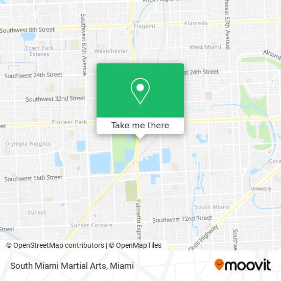 Mapa de South Miami Martial Arts