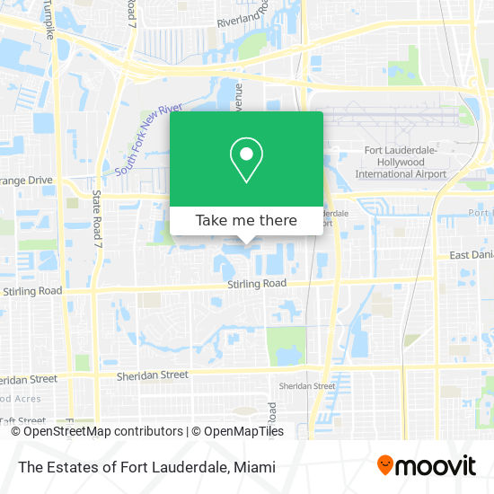 The Estates of Fort Lauderdale map