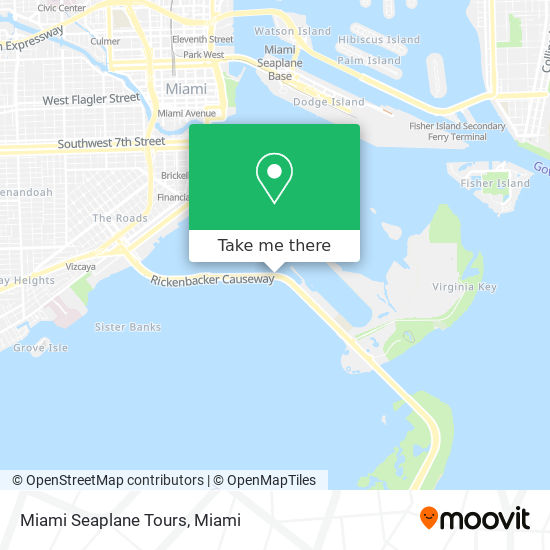 Mapa de Miami Seaplane Tours