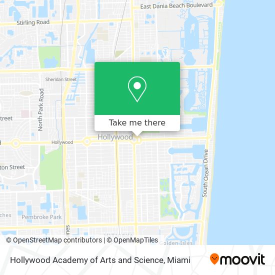 Mapa de Hollywood Academy of Arts and Science