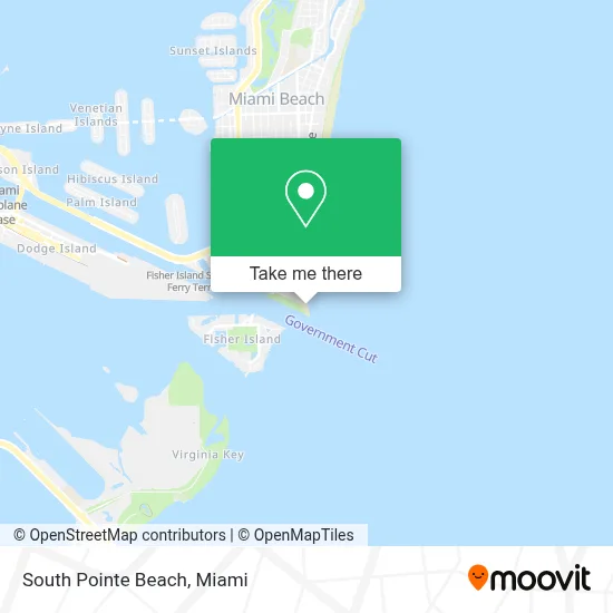 South Pointe Beach map