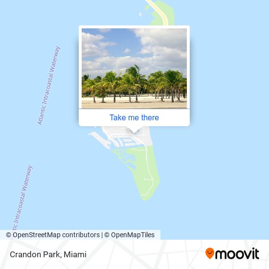 Crandon Park map
