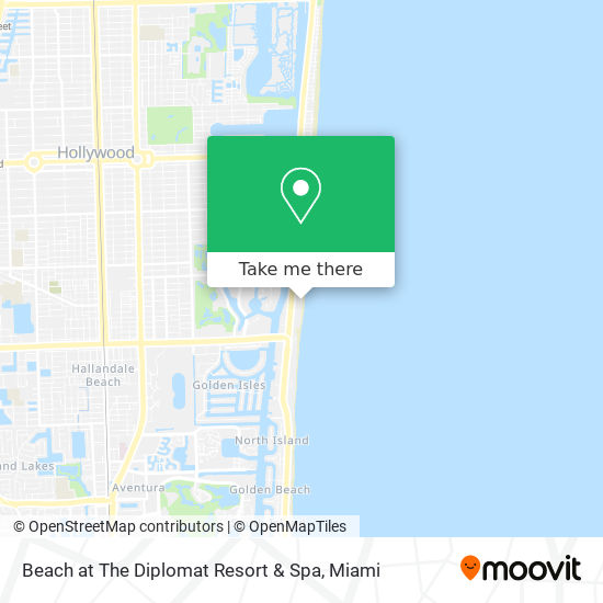 Mapa de Beach at The Diplomat Resort & Spa