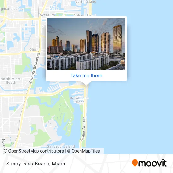Sunny Isles Beach map