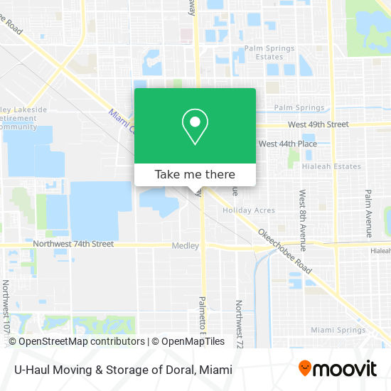 U-Haul Moving & Storage of Doral map