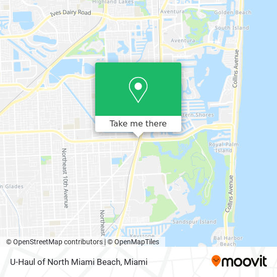 U-Haul of North Miami Beach map