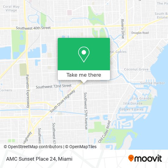 AMC Sunset Place 24 map