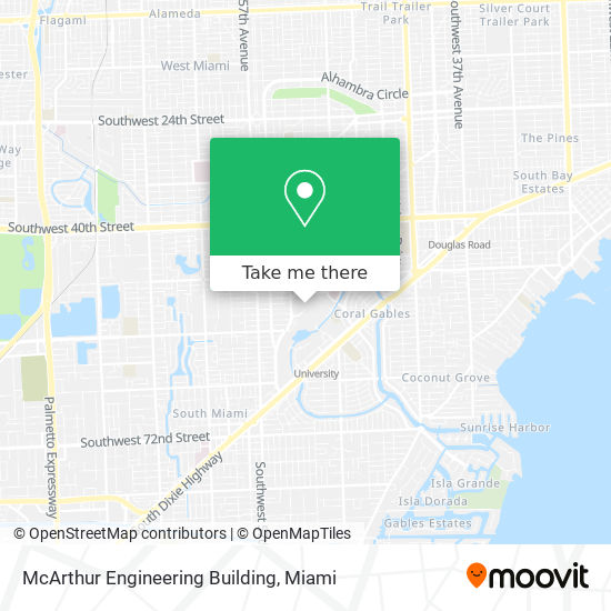 McArthur Engineering Building map