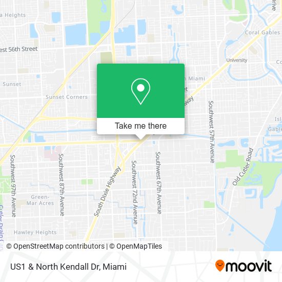 Mapa de US1 & North Kendall Dr