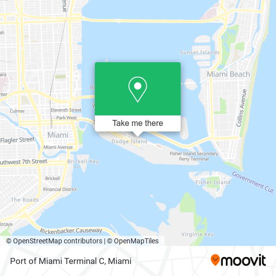 Mapa de Port of Miami Terminal C