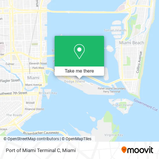Port of Miami Terminal C map