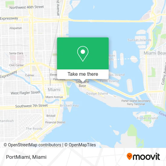 PortMiami map