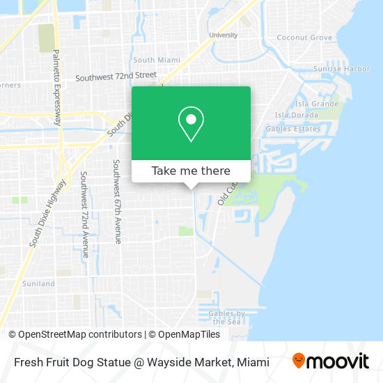 Mapa de Fresh Fruit Dog Statue @ Wayside Market