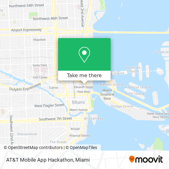 AT&T Mobile App Hackathon map