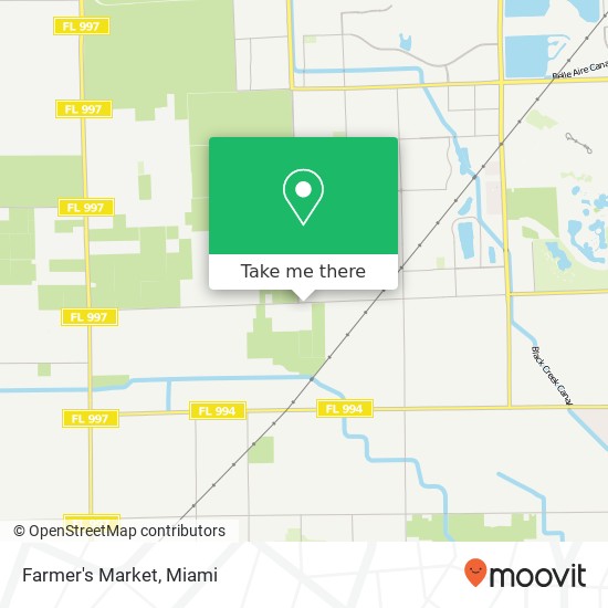 Mapa de Farmer's Market