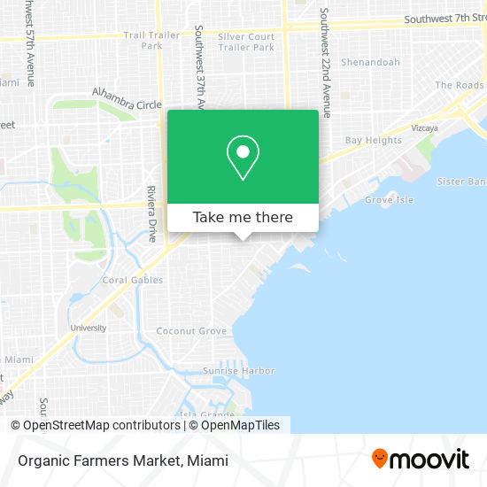 Mapa de Organic Farmers Market