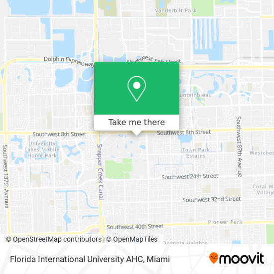 Florida International University AHC map