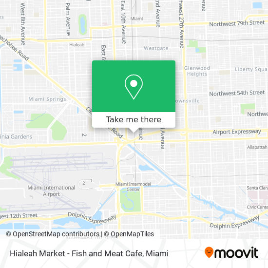 Hialeah Market - Fish and Meat Cafe map