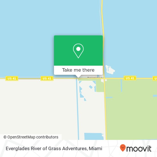 Mapa de Everglades River of Grass Adventures