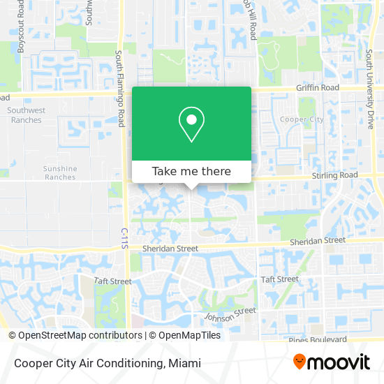 Cooper City Air Conditioning map