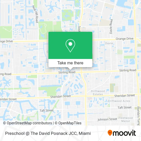 Preschool @ The David Posnack JCC map