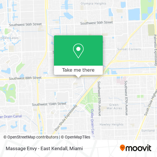 Massage Envy - East Kendall map