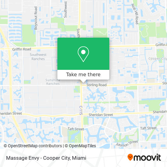 Mapa de Massage Envy - Cooper City