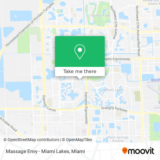 Mapa de Massage Envy - Miami Lakes