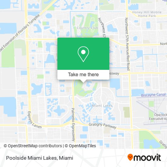 Mapa de Poolside Miami Lakes