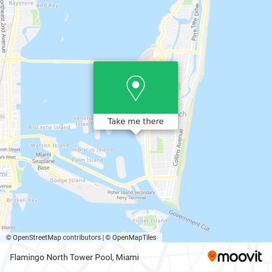 Mapa de Flamingo North Tower Pool