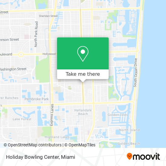 Holiday Bowling Center map