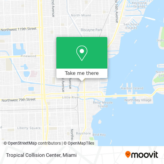 Mapa de Tropical Collision Center