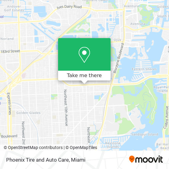 Phoenix Tire and Auto Care map