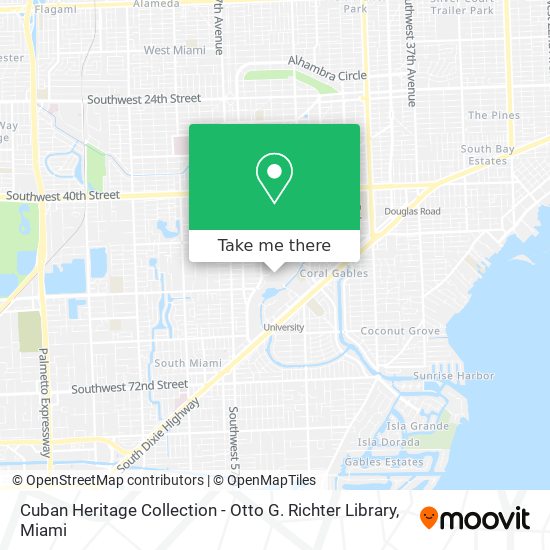 Mapa de Cuban Heritage Collection - Otto G. Richter Library