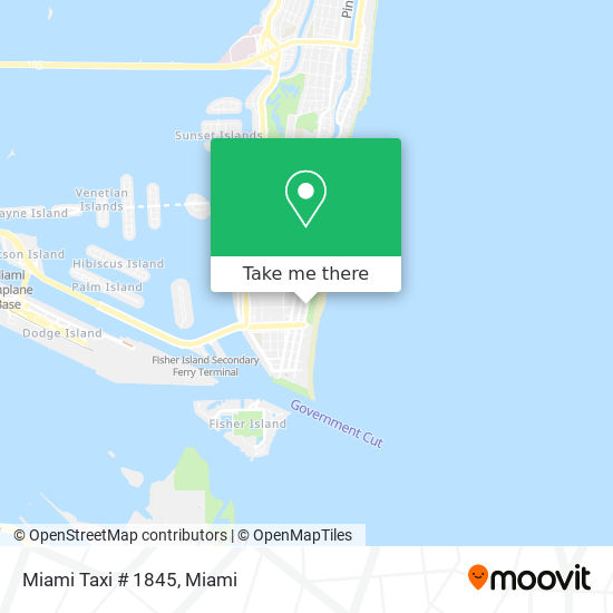 Miami Taxi # 1845 map