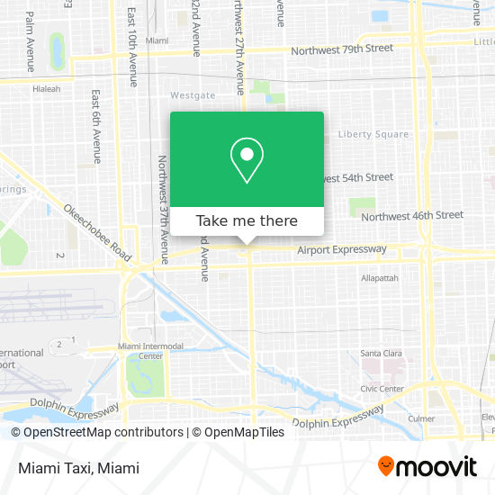 Miami Taxi map