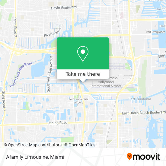 Afamily Limousine map