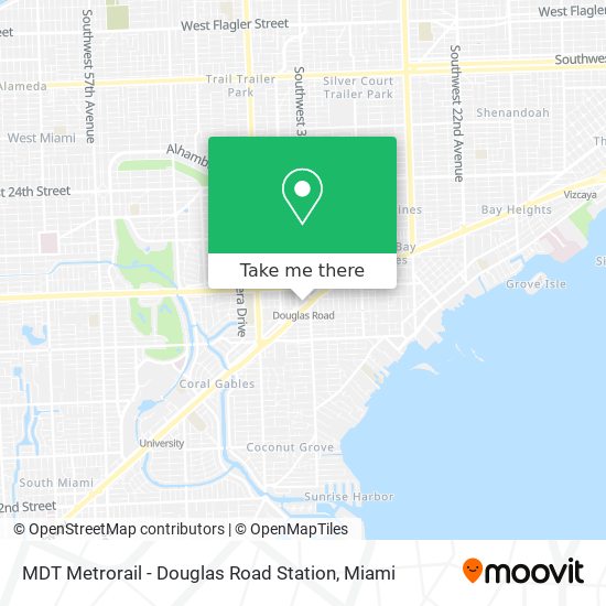 MDT Metrorail - Douglas Road Station map