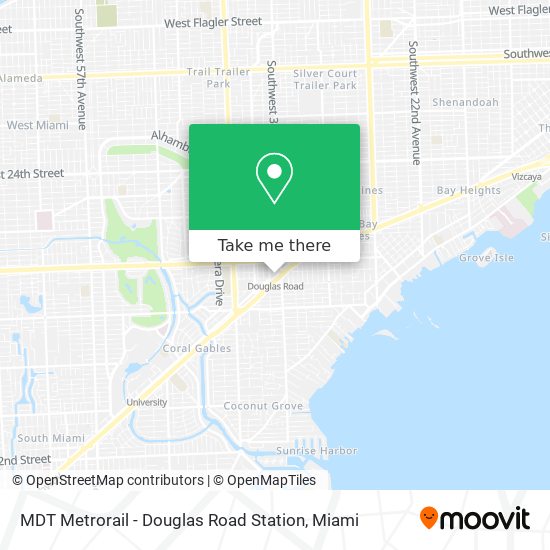 Mapa de MDT Metrorail - Douglas Road Station