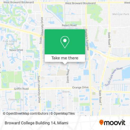 Broward College Building 14 map