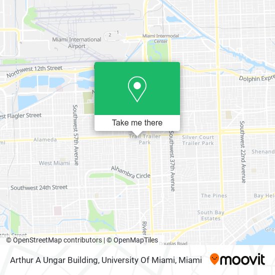 Mapa de Arthur A Ungar Building, University Of Miami