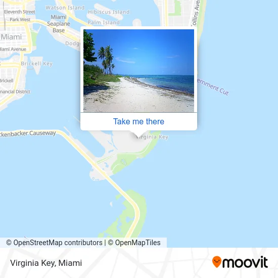 Virginia Key map