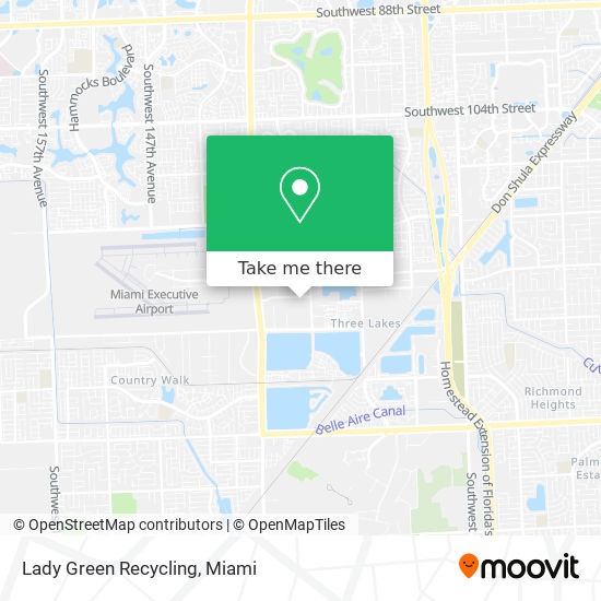 Lady Green Recycling map